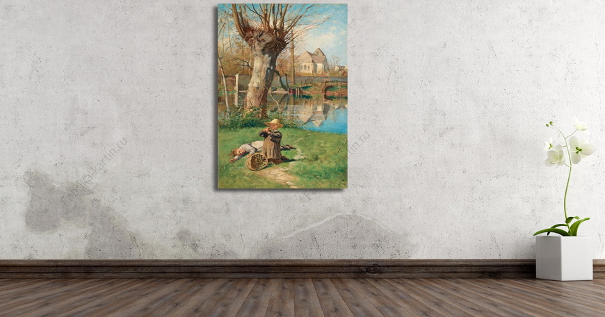 Картина Пастушеская сцена на берегу Луана