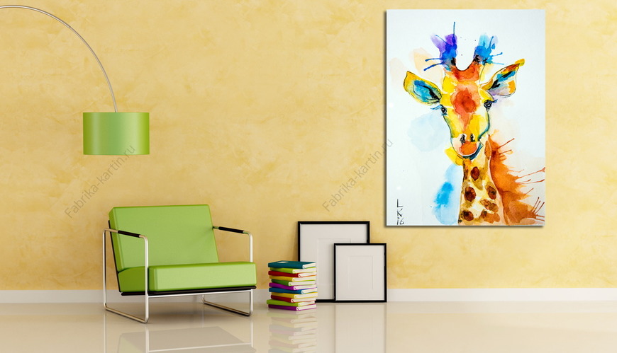 Картина Радостный жираф
