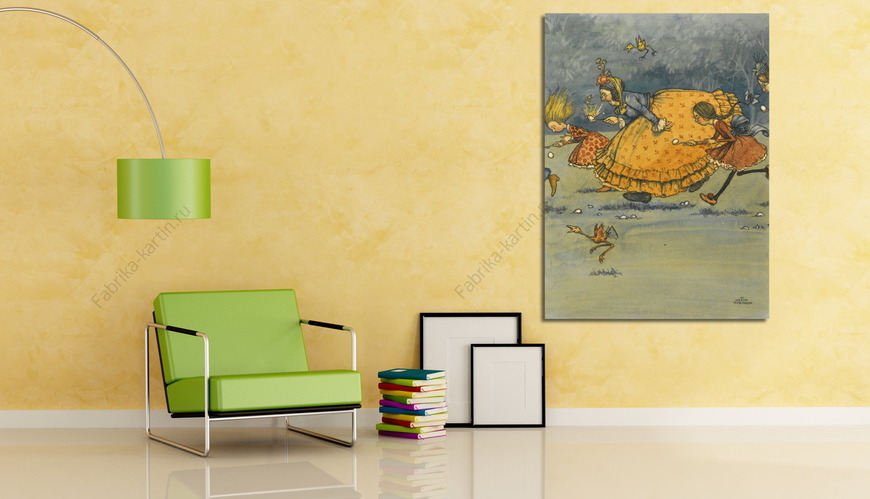 Картина Гонка с ложкой и яйцами