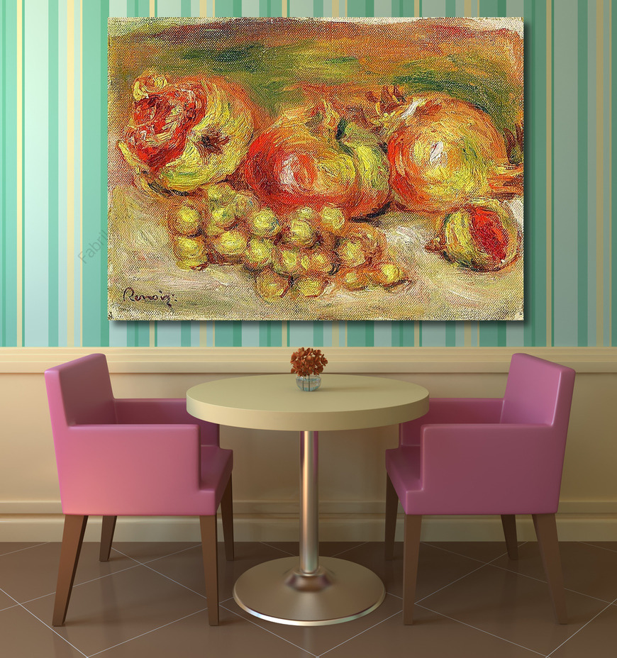 Картина Гранаты и виноград