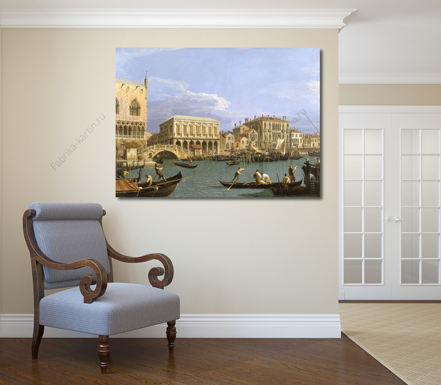 Картина Вид на Рива-дельи, Венеция