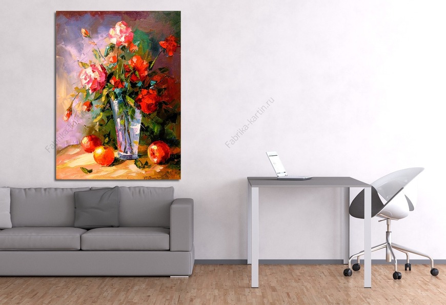 Картина Розы и фрукты
