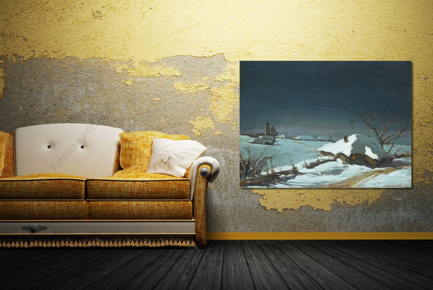 Картина Зимний пейзаж.