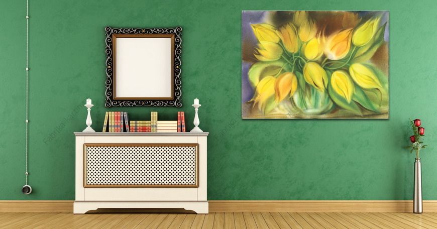 Картина жёлтые тюльпаны