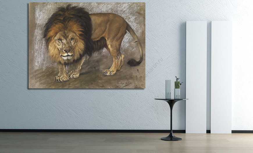 Картина Шагающий лев