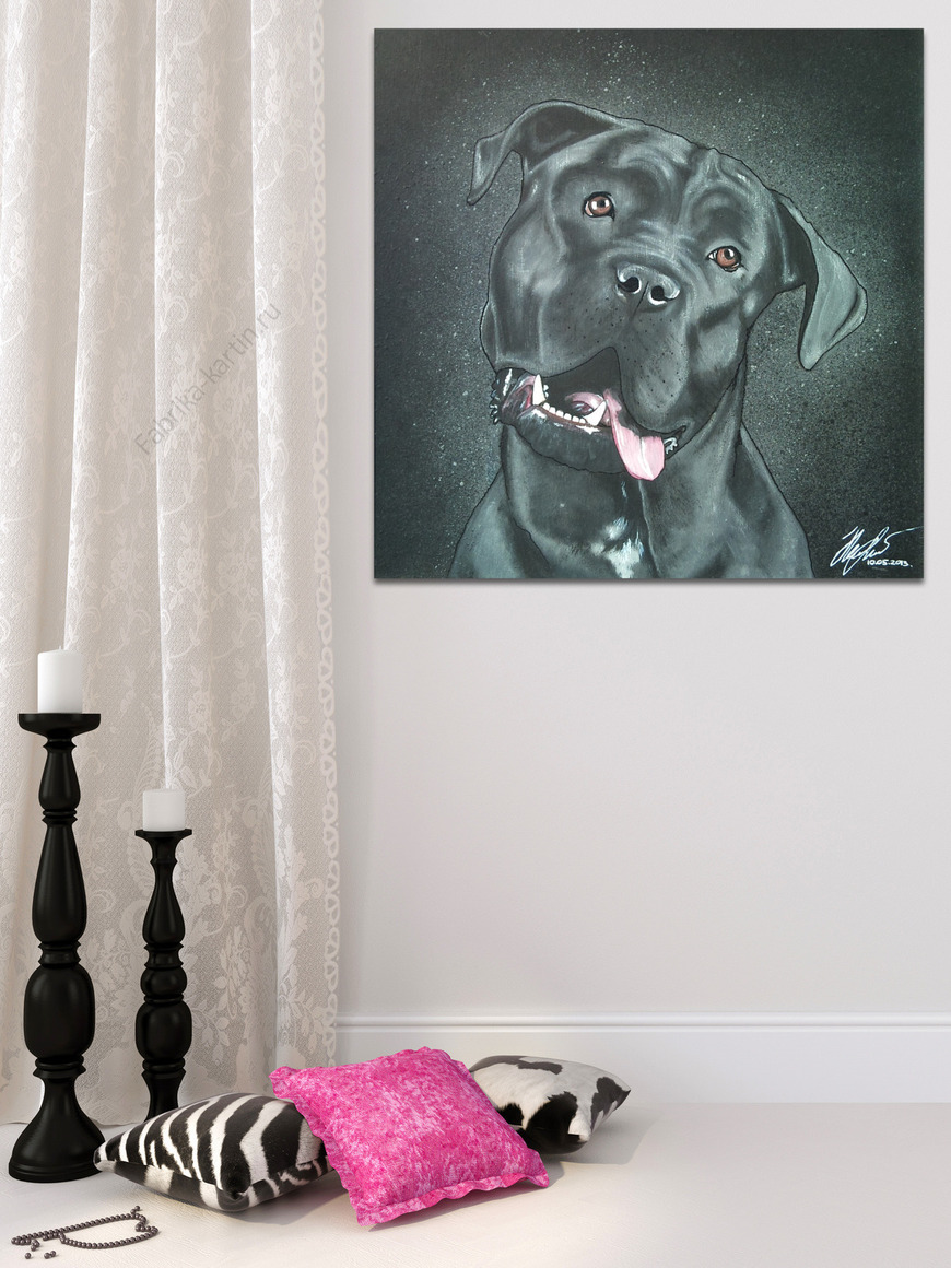 Картина Чёрный пёс.