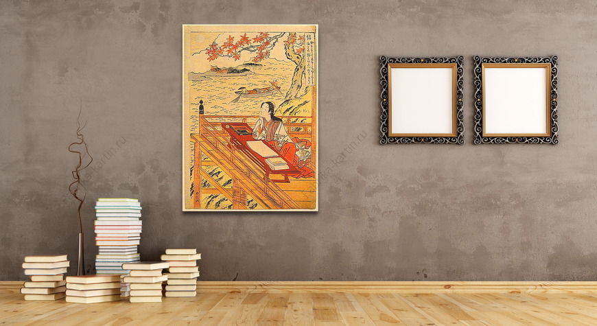 Картина Преданность (Голень), изображенная как Murasaki Shikibu, от ряда