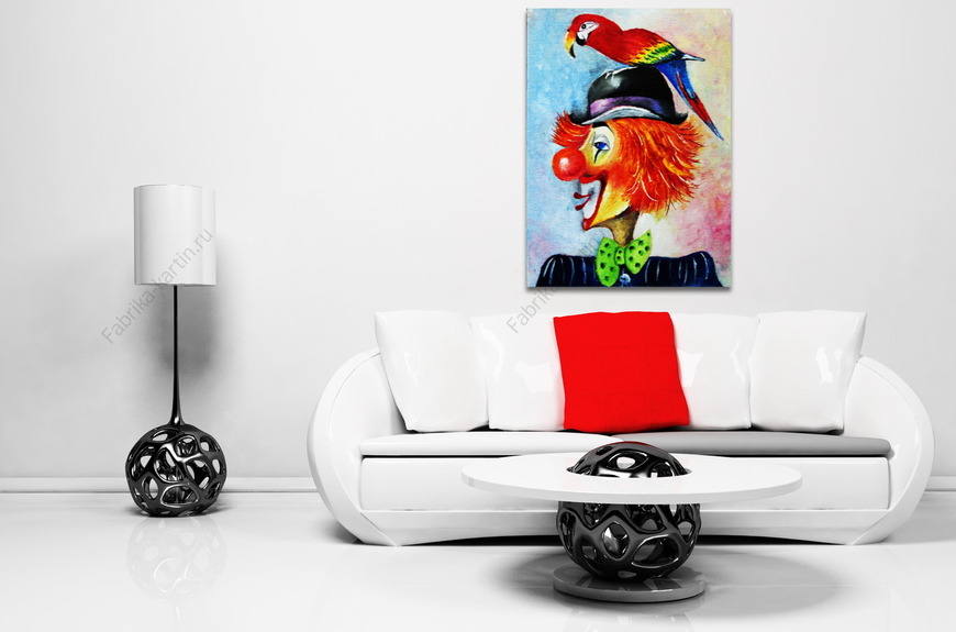 Картина Рыжий и попугай