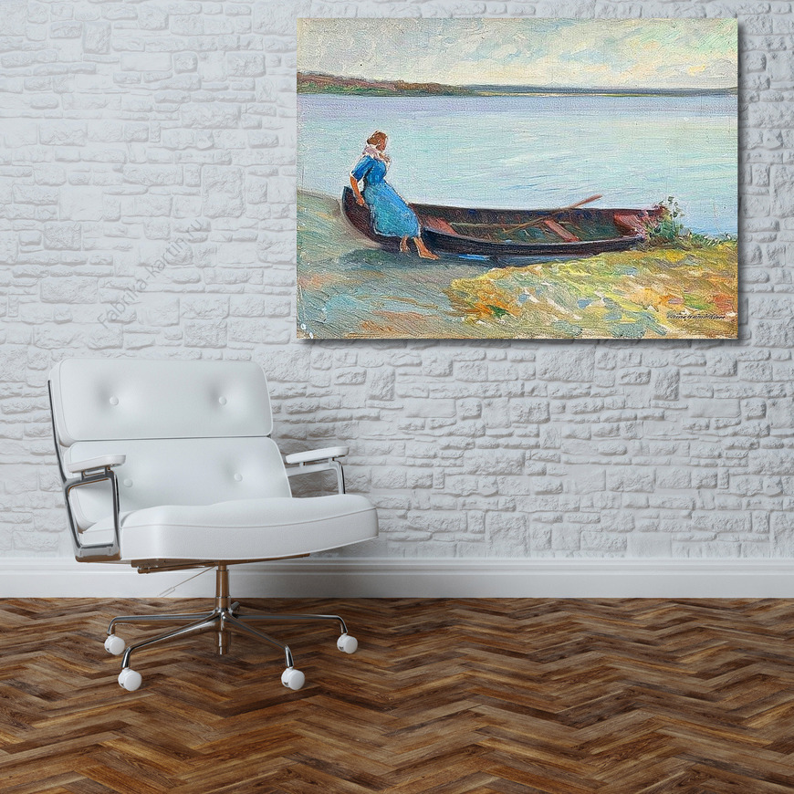 Картина Девушка и лодка