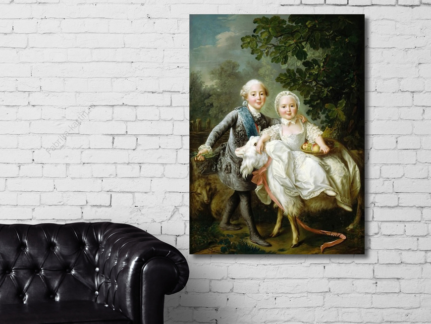 Картина Граф Артуа и Клотильда Французская