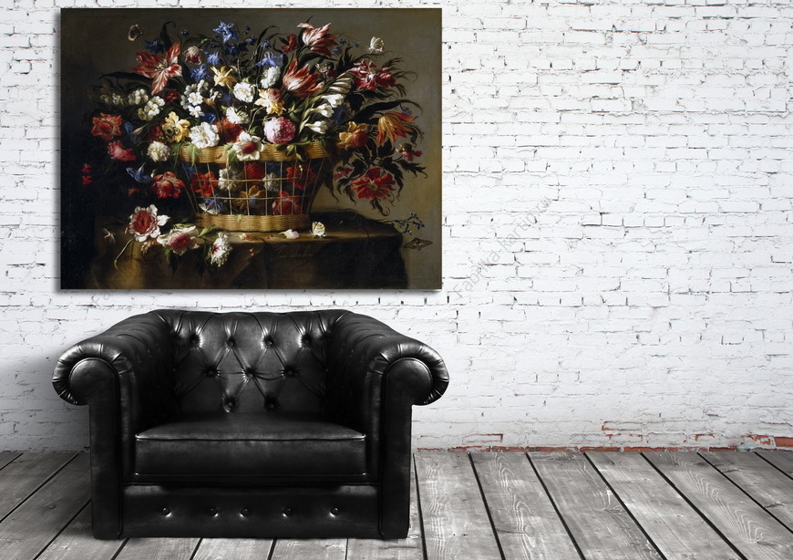 Картина Корзина с цветами