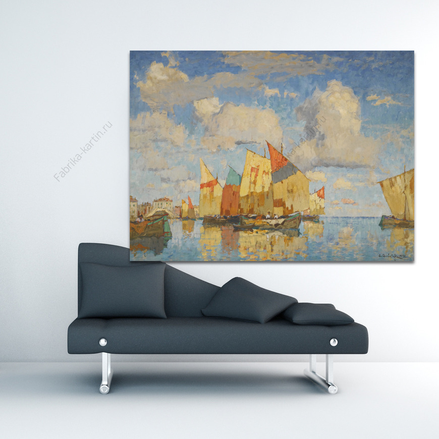 Картина Лодки в гавани
