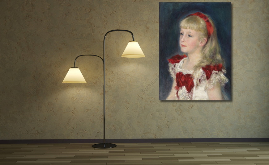 Картина Мадемуазель Гримпел с красной лентой (Хелен Гримпел),1880