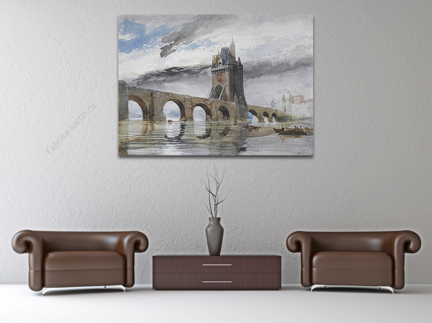 Картина Мост на Рейне, Стенфилд Кларксон