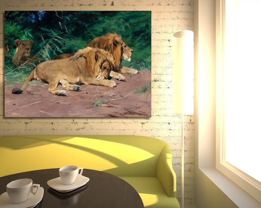 Картина Львы на отдыхе