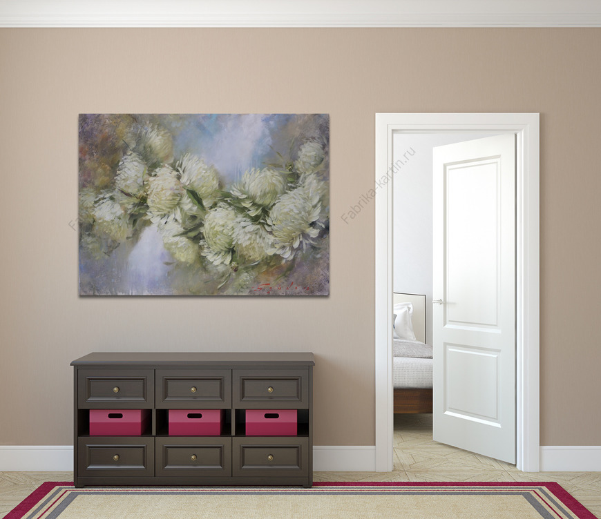 Картина Белые хризантемы