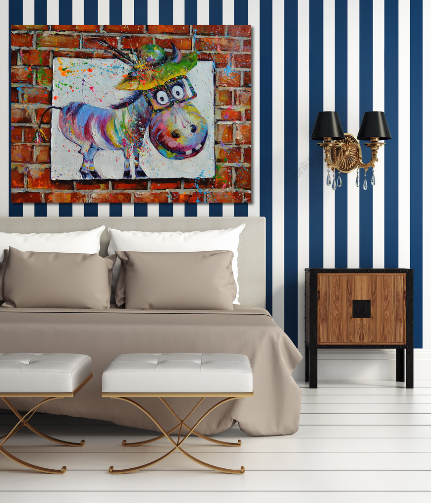 Картина Весёлая зебра