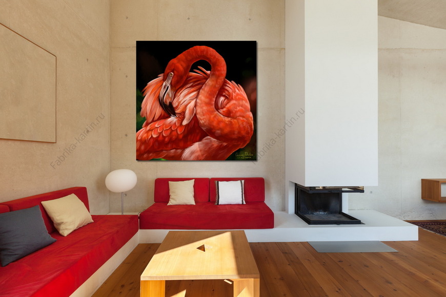 Картина Розовый фламинго