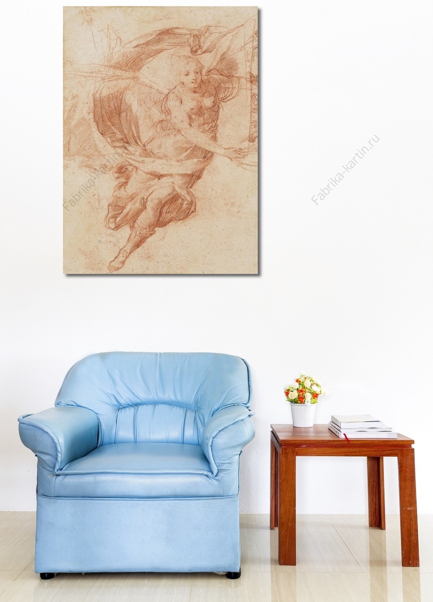 Картина Эскиз, аллегорическая фигура славы