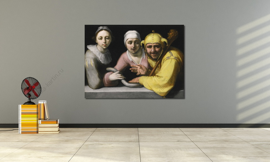 Картина Дурак с двумя женщинами, 1595
