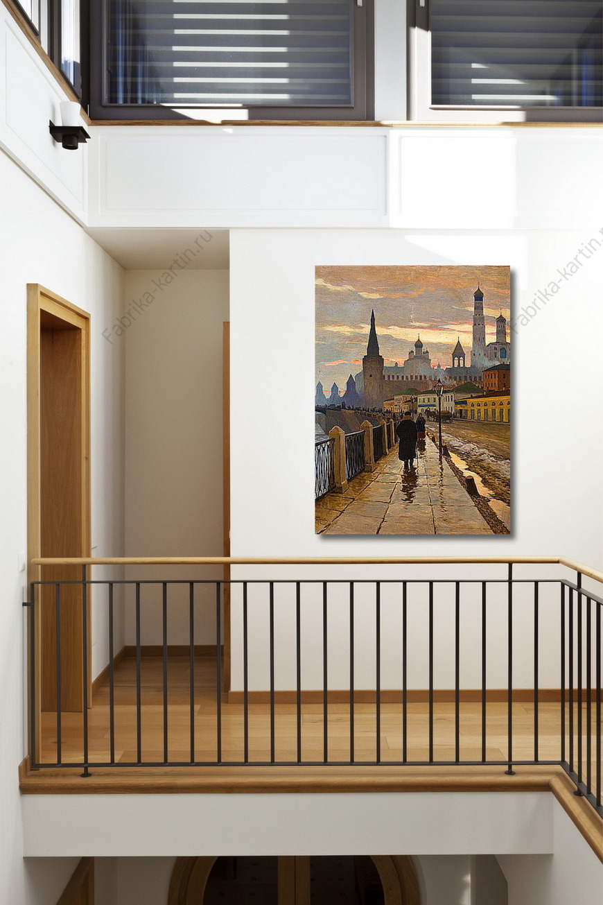 Картина Вид на Кремль со стороны набережной Москвы-реки