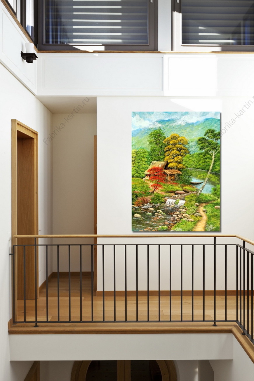 Картина Домик возле леса