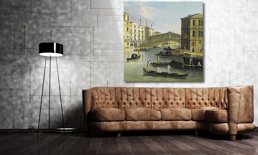 Картина Венеция, глядя на мост Риальто