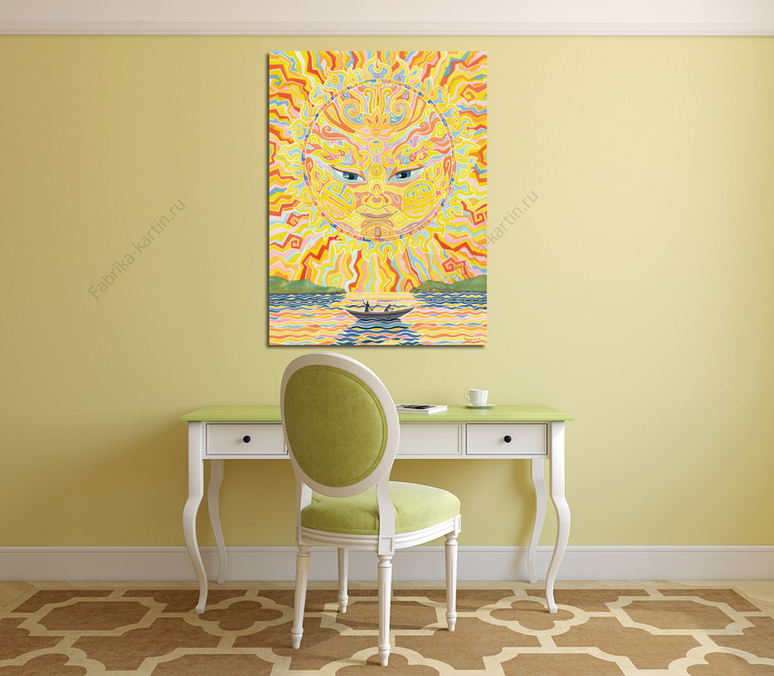 Картина Солнце и гребцы