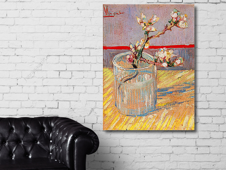 Картина Цветущий стебель миндаля