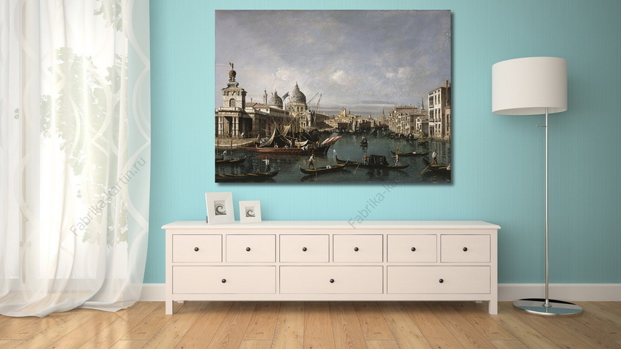 Картина Вход в Большой канал, Венеция, глядя на запад с Доганы и церкови