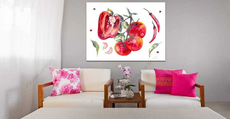 Картина Перец и помидор