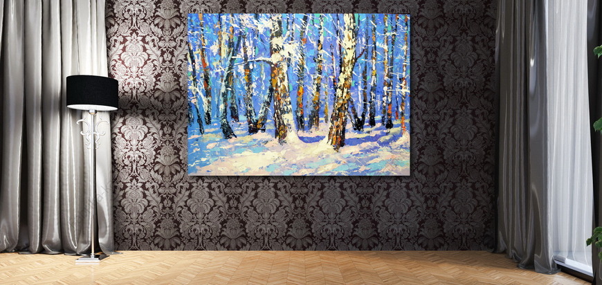 Картина Берёзовый лес
