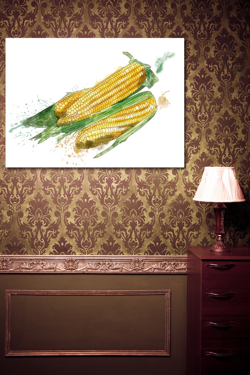 Картина Натюрморт с кукурузой