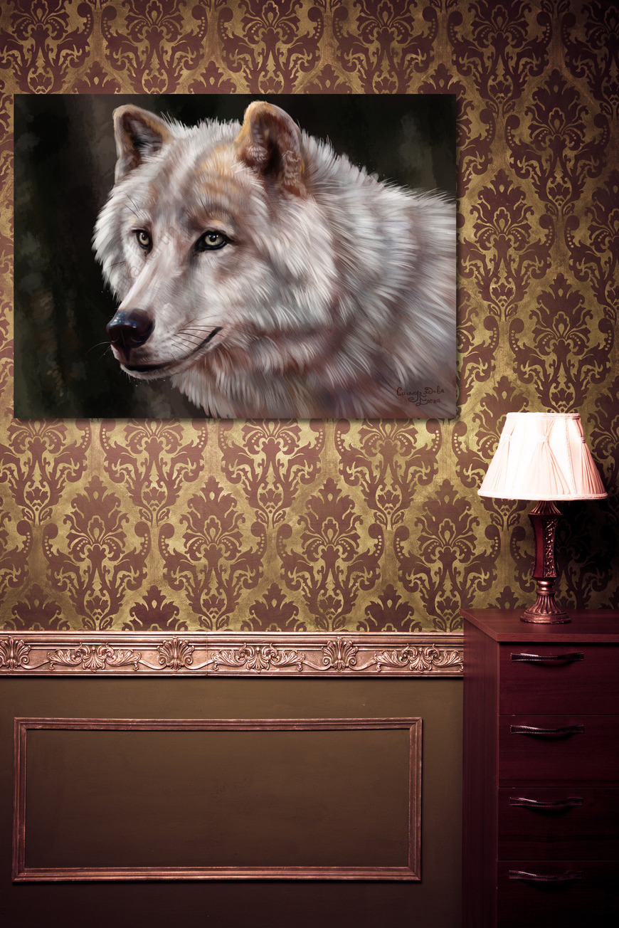 Картина Белая волчица