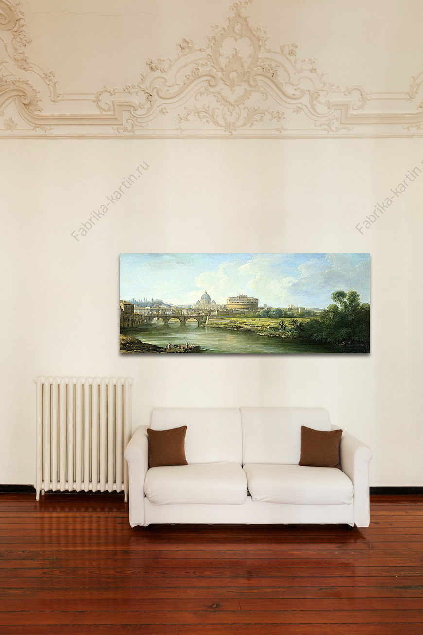 Картина Вид замка Сант-Анджело в Риме