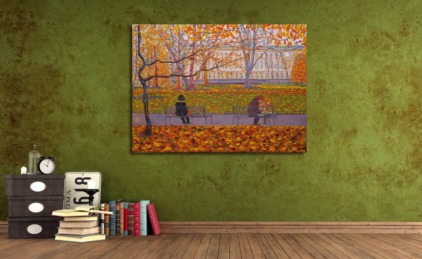 Картина Осень в Михайловском саду