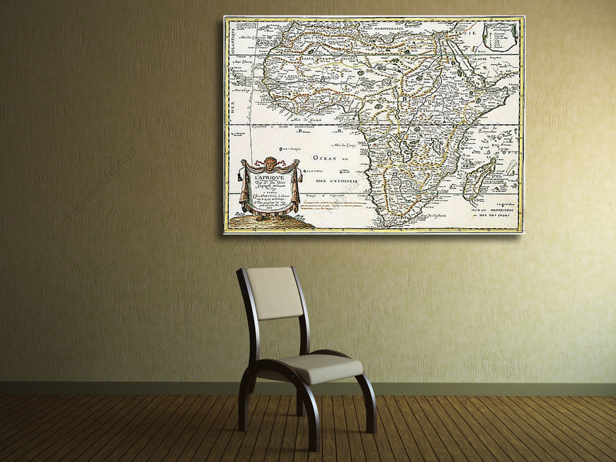 Картина Карта континента