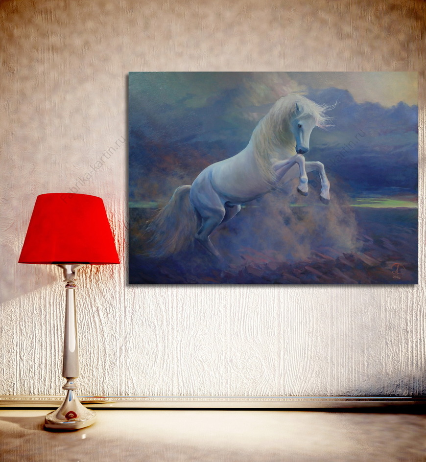 Картина Белая лошадь