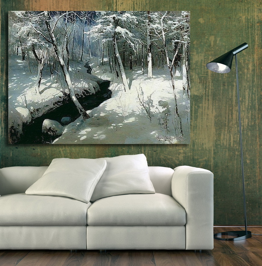 Картина Ручей в лесу
