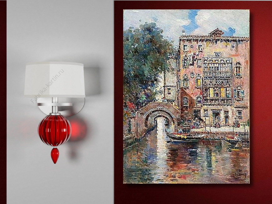 Картина Гондолы и венецианский канал