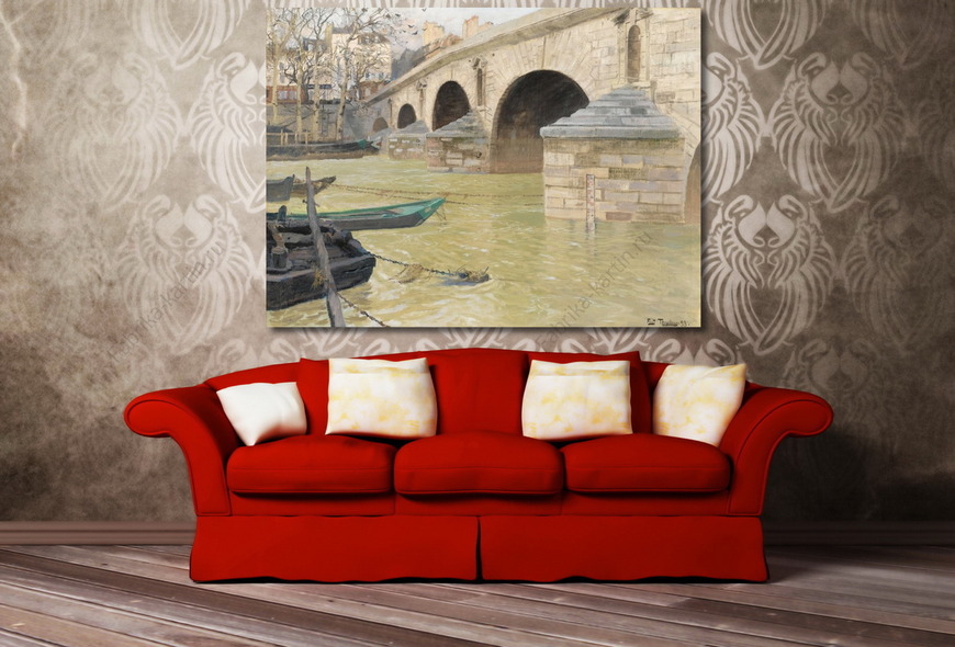 Картина Мост Мари. Париж