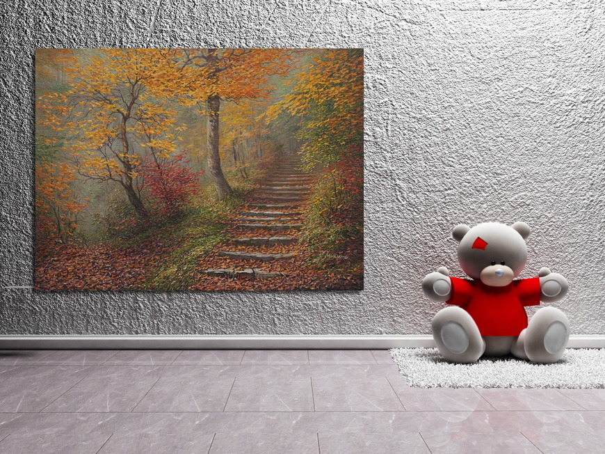 Картина По ступеням с осенью...