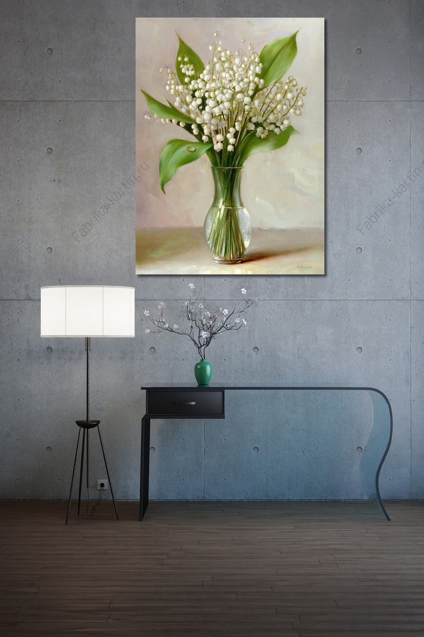 Картина Ландыши в вазочке