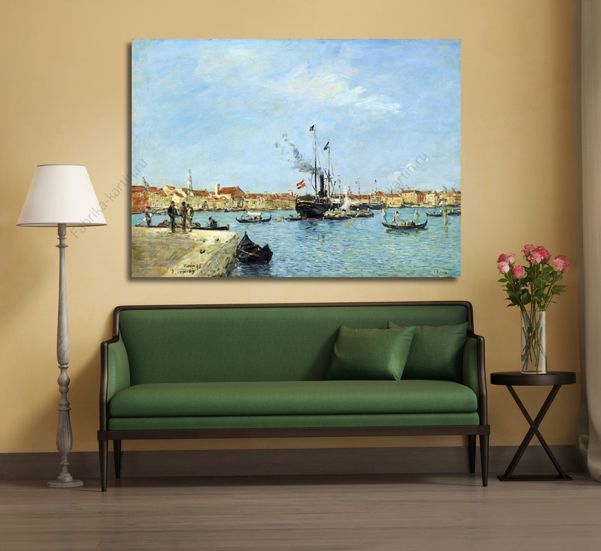 Картина Венеция.Гранд канал,паром и гондолы