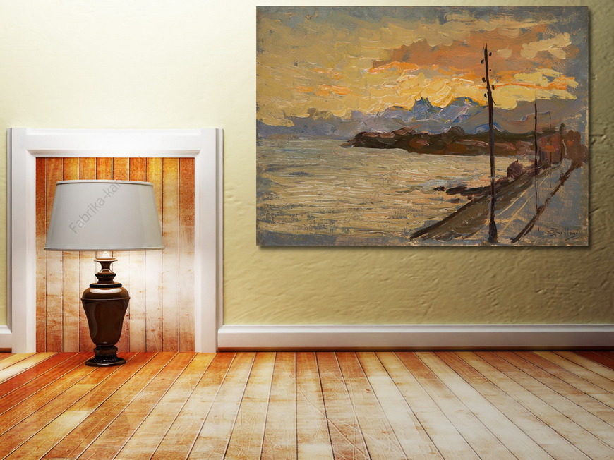 Картина Закат на побережье