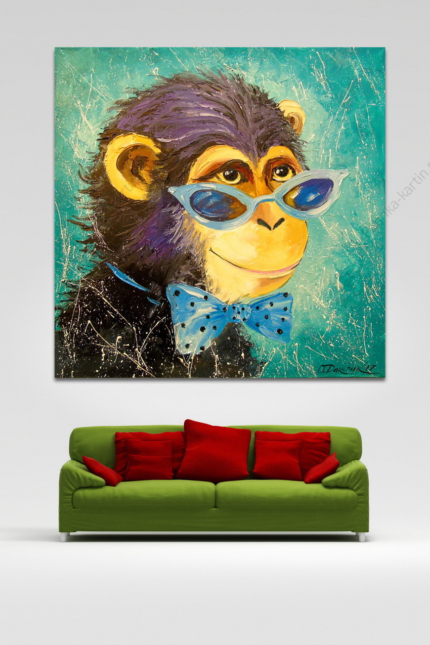 Картина Мальчик обезьяна