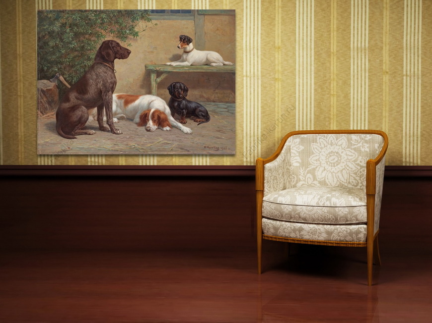 Картина Группа собак