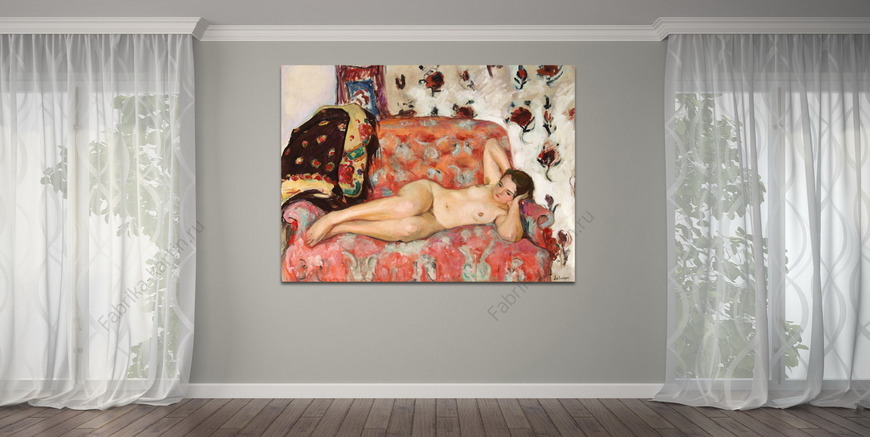 Картина Обнаженная, лежащая на диване