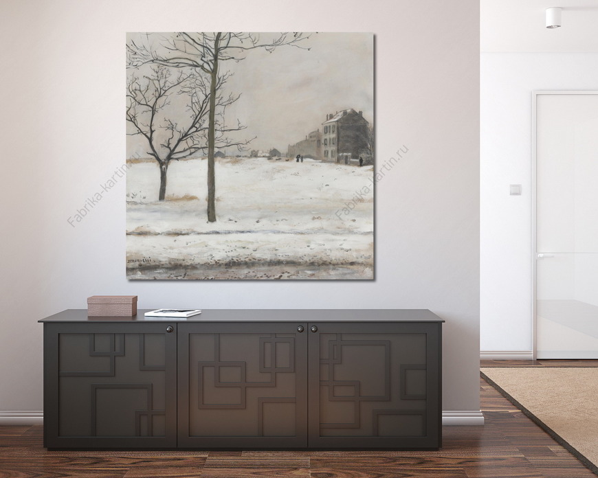 Картина Монмартр под снегом