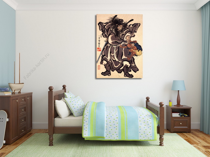 Картина Шоки и Демон, период Эдо